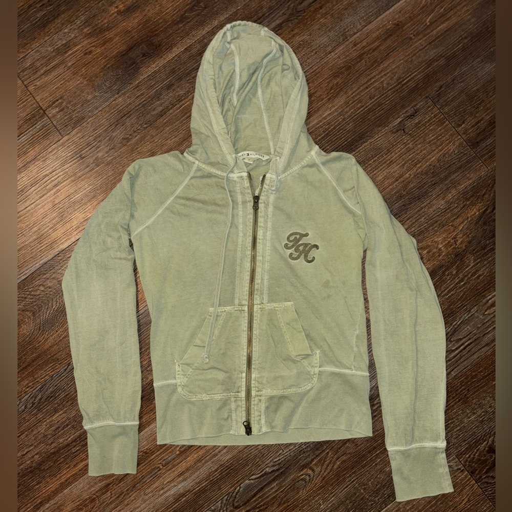 Medium Tommy Hilfiger Olive Green Sweater